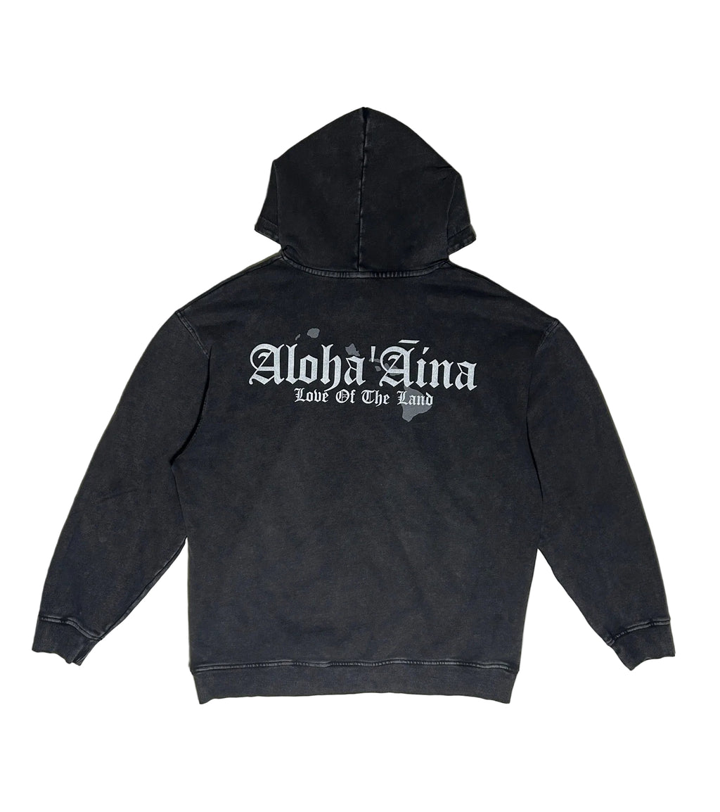 Aloha ʻĀina Acid Wash Hoodie