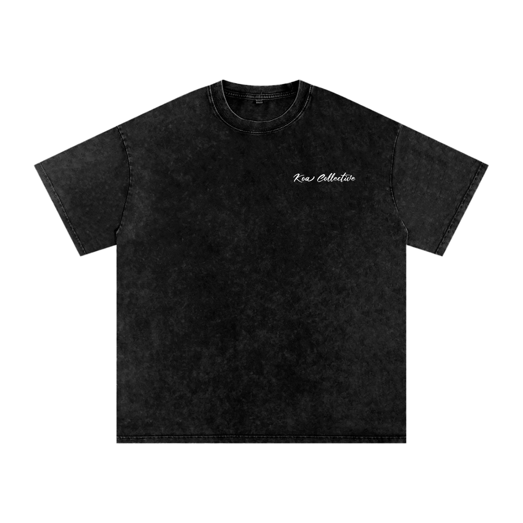 No Point Acid Wash Tee (Black)