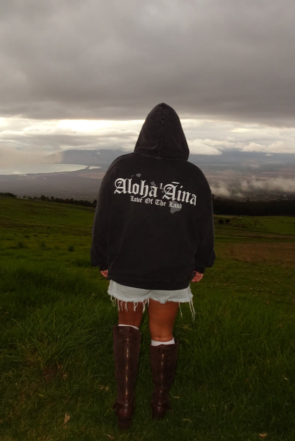 Aloha ʻĀina Acid Wash Hoodie