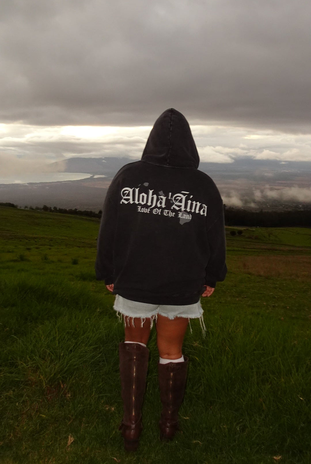 Aloha ʻĀina Acid Wash Hoodie
