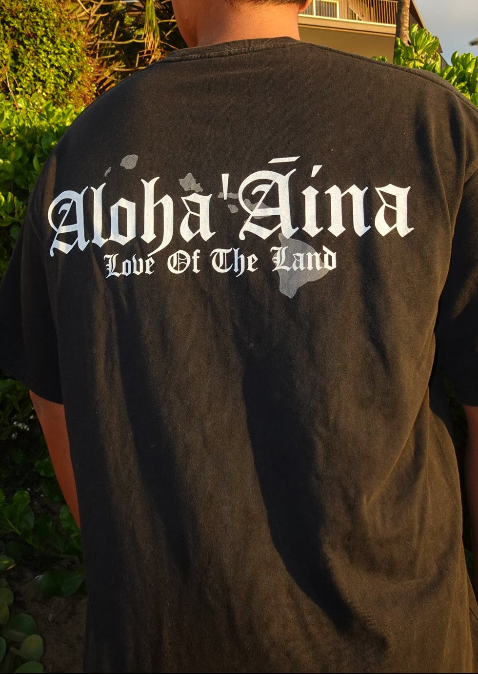 Aloha ʻĀina Enzyme Washed Tee (Black)